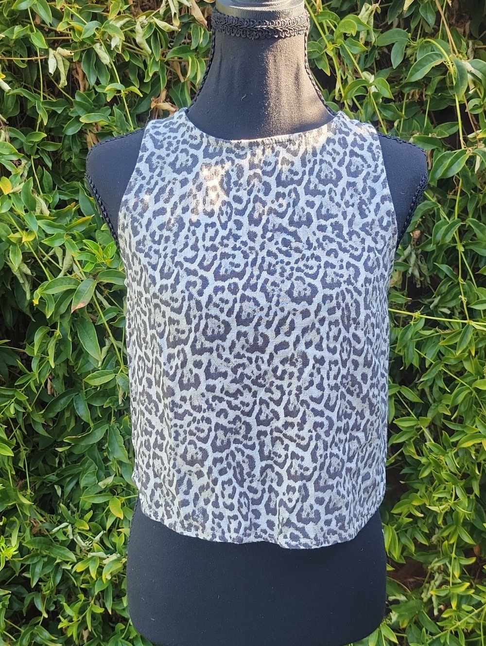 stradivarius Leopard Sleeveless Top S